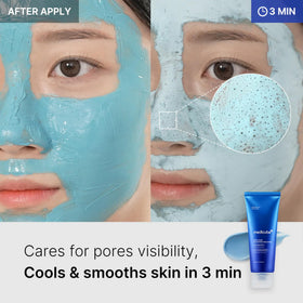 medicube before and after on cheeks showing reduced blackhead appearance