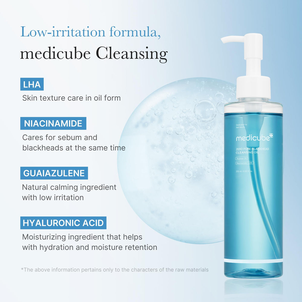 medicube emulsified oil-to-milk demonstrating easy rinsing