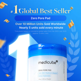 medicube embossed pad close-up showing exfoliating texture benefit