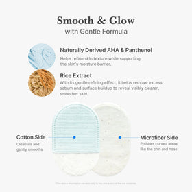 medicube close-up of microfiber fibers highlighting gentle polishing action
