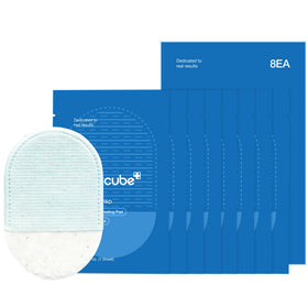 medicube front packaging view showing pads and product benefit smooth skin