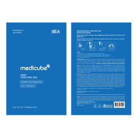 medicube pads arranged in bathroom to suggest routine and skincare organization