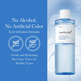 medicube toner on a palm demonstrating quick absorption and hydration