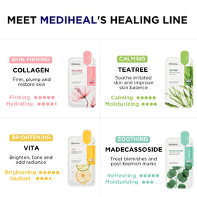 MEDIHEAL collagen mask serum close-up highlighting hydrating texture and firmness benefit