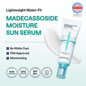 MEDIHEAL serum texture close-up highlighting lightweight absorption
