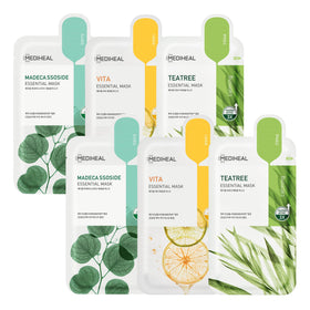 MEDIHEAL front packaging showing calm, clear skin benefits