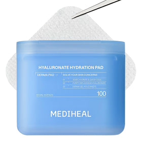MEDIHEAL front packaging showing 100-count pads and benefits