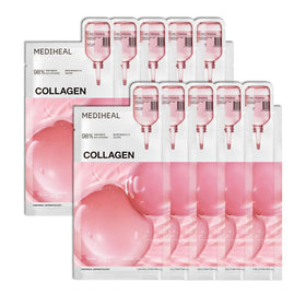 MEDIHEAL front packaging showing 10 masks and benefits