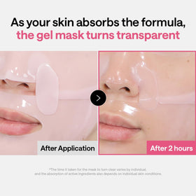 MEDIHEAL close-up hydrogel texture illustrating cooling, adherent feel