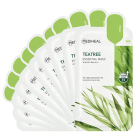 MEDIHEAL front packaging showing 10-sheet pack and calming benefit