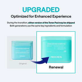 MEDIHEAL pad saturated with serum highlighting hydration boost benefit