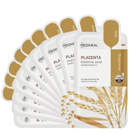 MEDIHEAL front packaging showing 10-sheet mask set and benefits