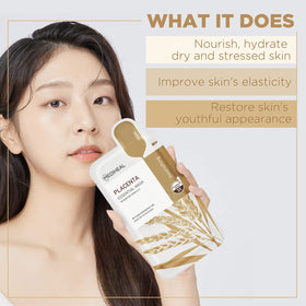 MEDIHEAL close-up of biodegradable sheet texture for gentle adhesion