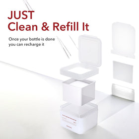 MEDIHEAL refill packaging label close-up showing vegan certification benefit