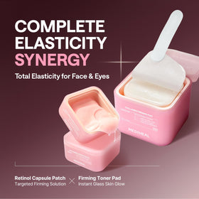 MEDIHEAL clinical results graphic showing elasticity and lift improvement