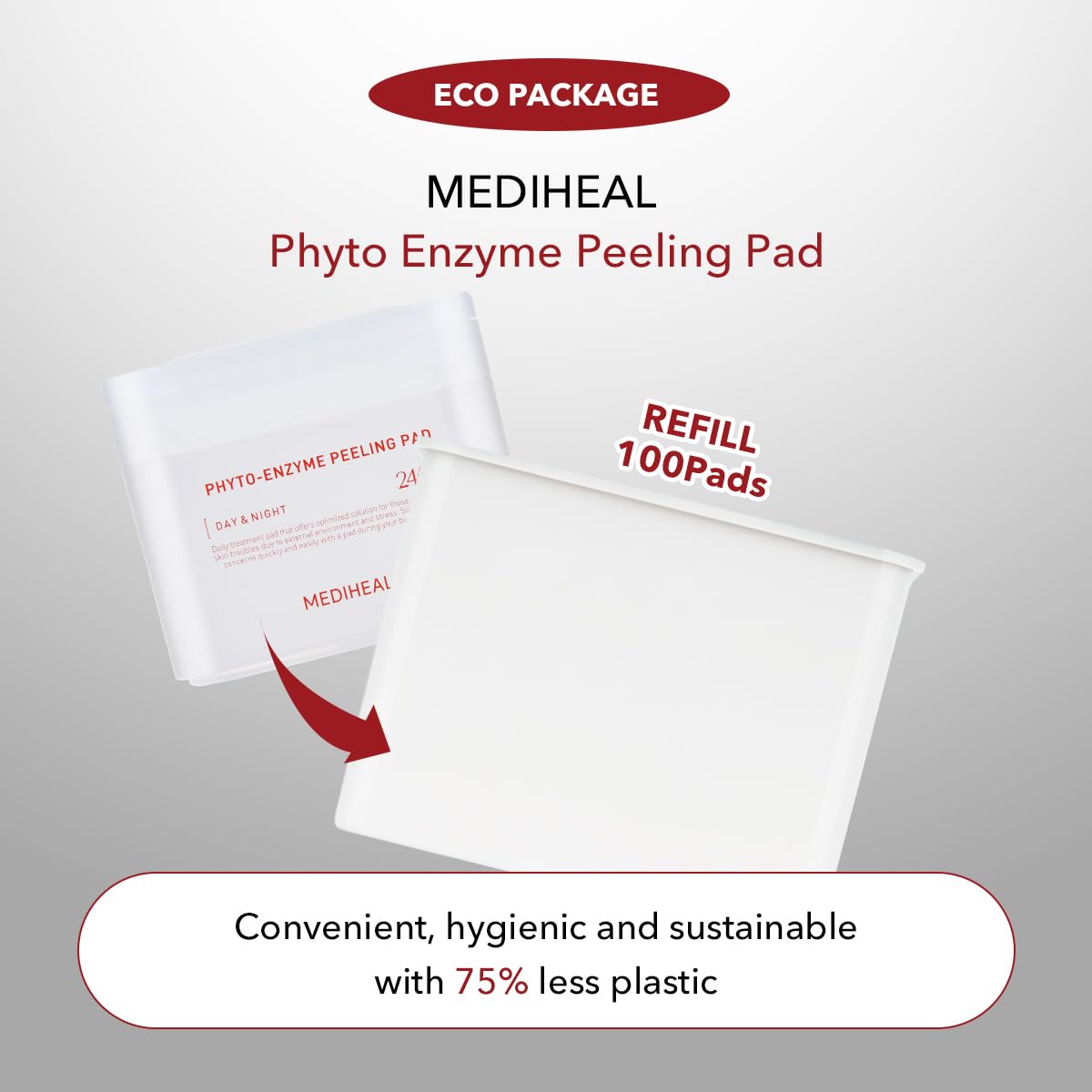 MEDIHEAL spiderweb gauze detail highlighting stretchable fabric and even delivery