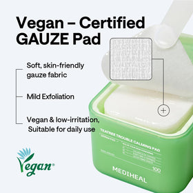 MEDIHEAL pad held in hand for scale showing travel-friendly convenience benefit