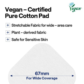MEDIHEAL pad applied as spot sheet mask concentrating on cheek area