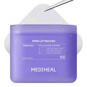 MEDIHEAL front packaging showing 100-count pads and product benefits