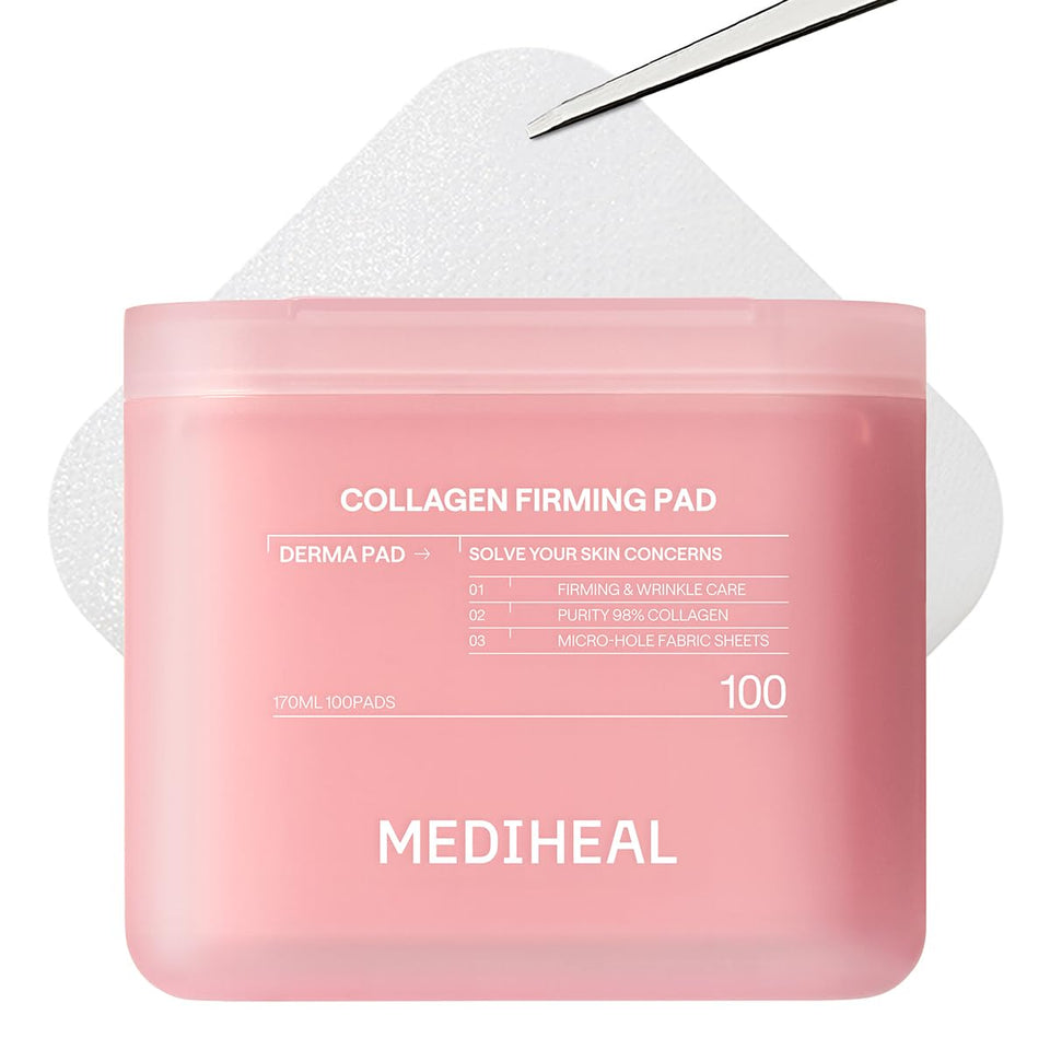 MEDIHEAL front packaging showing 100-count pads and ease of use