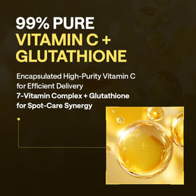 MEDIHEAL ingredients label highlighting vitamin C and niacinamide for tone care