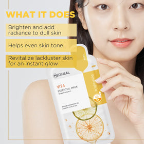 MEDIHEAL close-up of silky essence texture highlighting hydration benefits