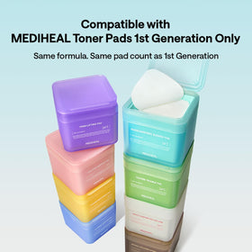 MEDIHEAL close-up of pad texture showing soft cotton for gentle application