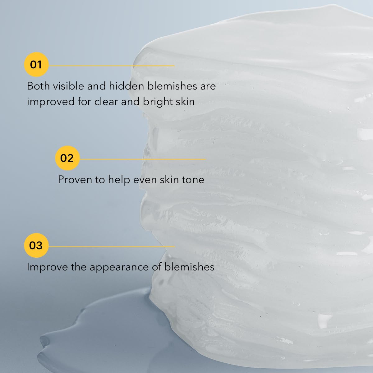 MEDIHEAL pad applied to cheek demonstrating targeted brightening treatment