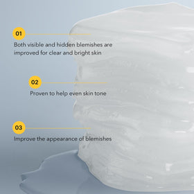 MEDIHEAL pad applied to cheek demonstrating targeted brightening treatment