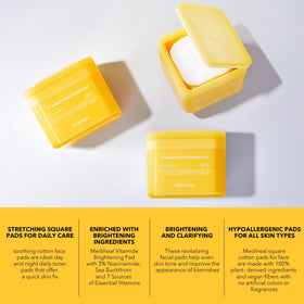 MEDIHEAL pads in hand showing scale and travel-friendly single-use convenience