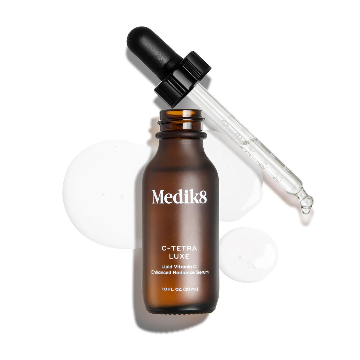 Medik8 serum placed on bathroom counter in morning routine inspiring daily use benefit