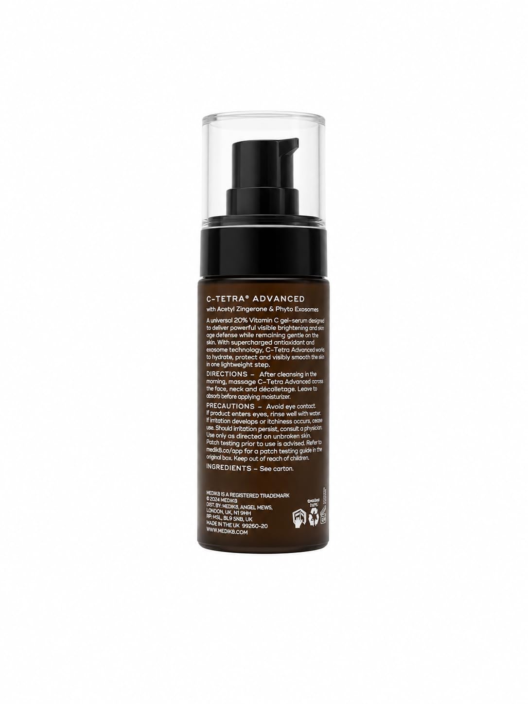 Medik8 C-Tetra drop of serum texture demonstrating lightweight hydration