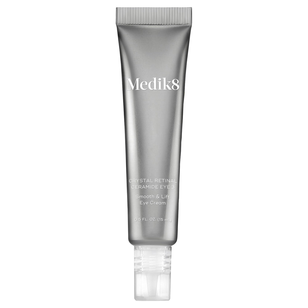 Medik8 crystal retinal ceramide eye front packaging shows product benefits