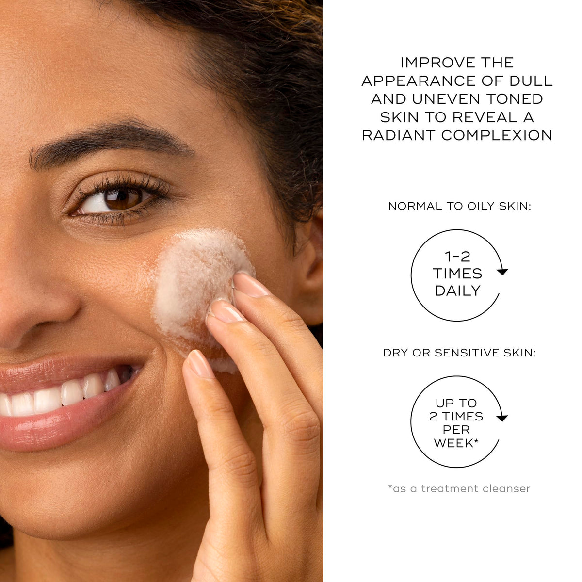 Medik8 cleanser in a bathroom routine demonstrating gentle daily exfoliation