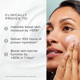 Medik8 cream texture close-up highlighting lightweight moisturizing action