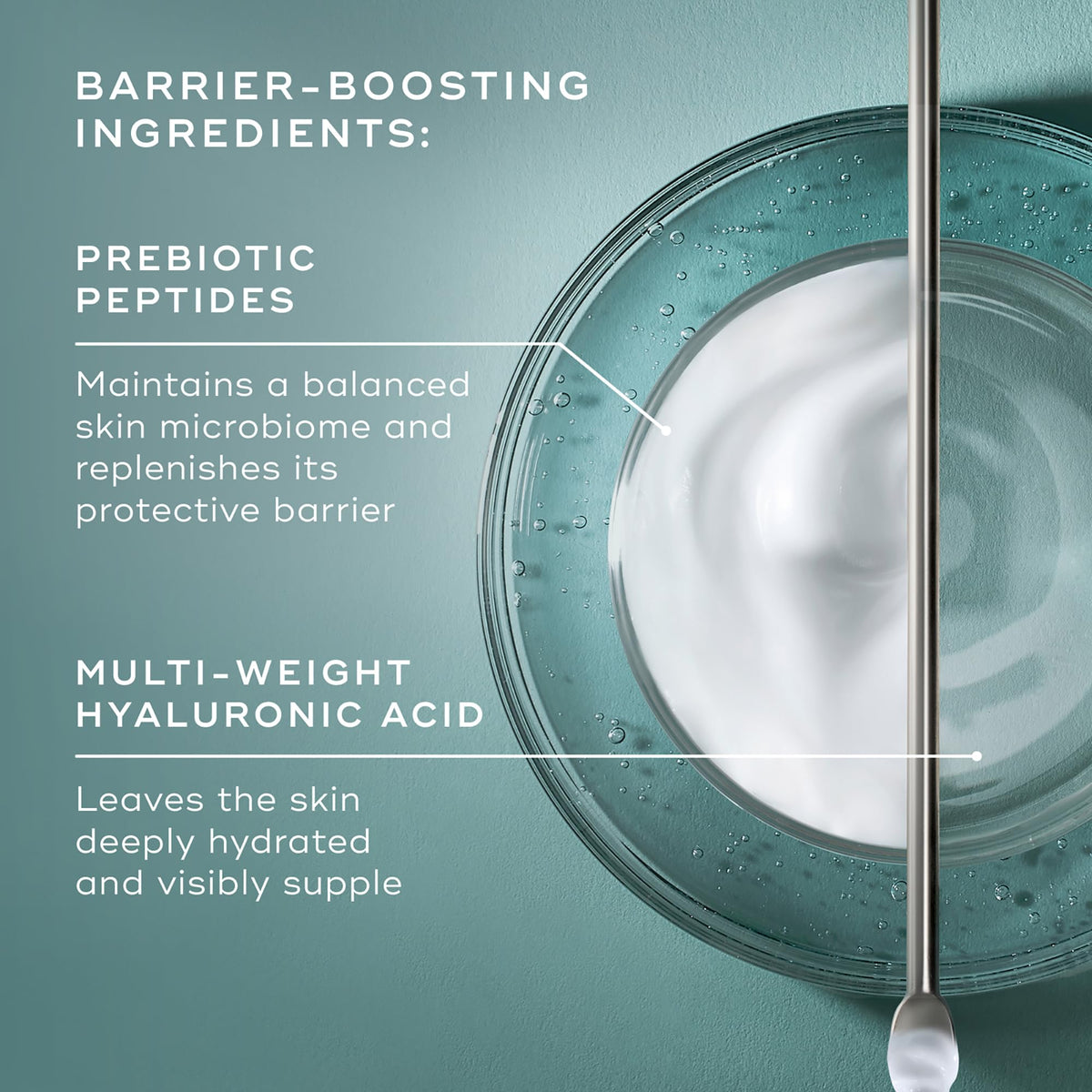 Medik8 cream being dispensed onto hand demonstrating fast-absorbing hydration