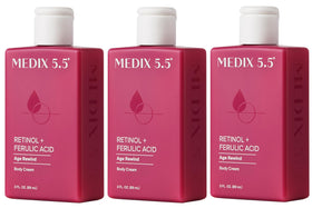 Medix 5.5 front packaging showing travel-size lotion for firming benefits