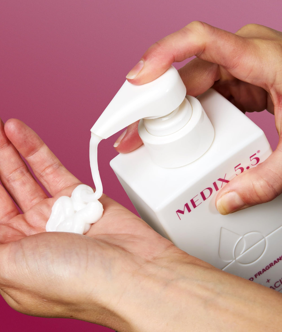 Medix 5.5 label close-up displaying dermatologist-tested and fragrance-free claims