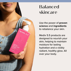 Medix 5.5 lifestyle bathroom shelf staged for daily skincare routine