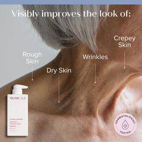 Medix 5.5 cream texture close-up highlighting smooth, rich consistency for hydration benefits