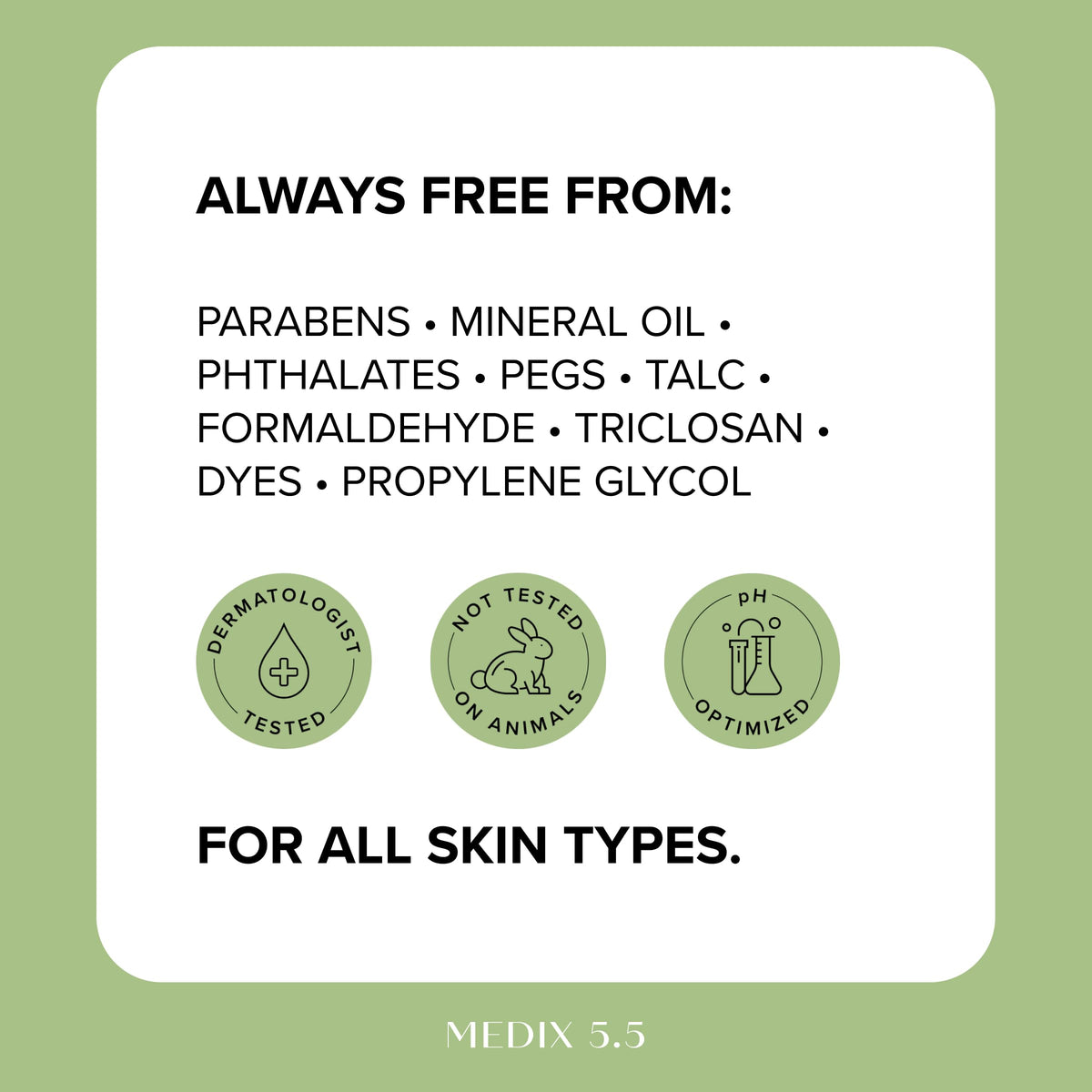 Medix 5.5 placed in a bathroom setting, suggests everyday post-shower routine benefit