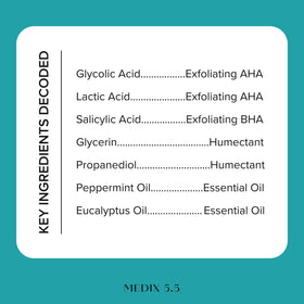 Retinol cream spread on skin depicting Medix 5.5 smooth, hydrating texture for softer body skin