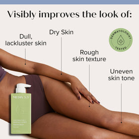 Medix 5.5 open jar revealing creamy lotion, highlights easy scoop and application