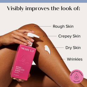 Medix 5.5 close-up texture on pump showing creamy absorption benefit