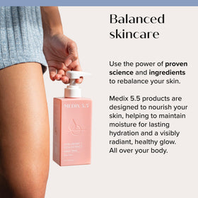 Medix 5.5 being applied to forearm, visible softening and plumping