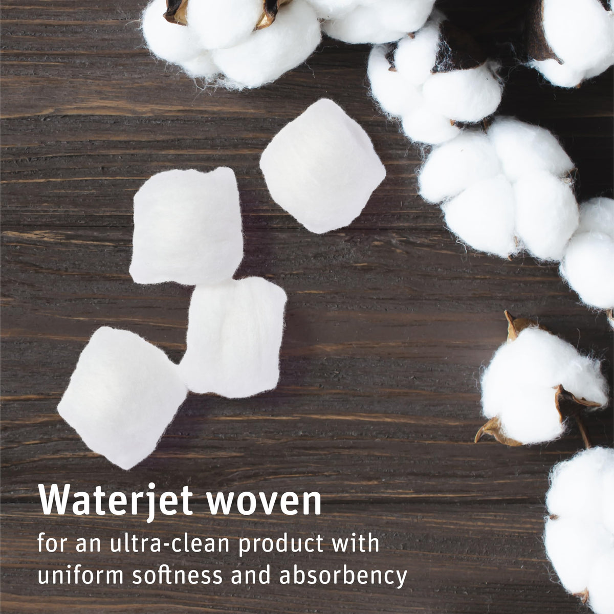 Medline cotton balls in use with toner demonstrating gentle, even application