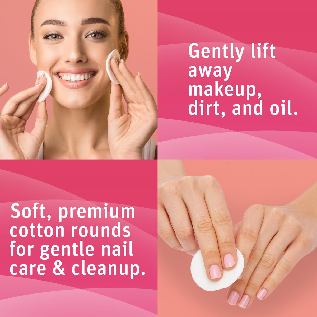 Medline pad removing nail polish without lint for clean nail results