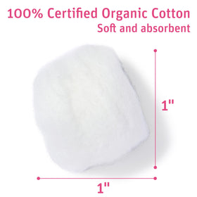 Medline open resealable bag of 200 cotton balls for easy access and freshness