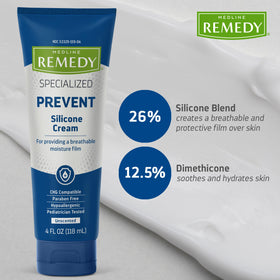 Medline Remedy applied to hands demonstrating soothing relief and moisture