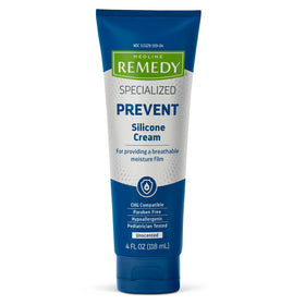 Medline Remedy front packaging showing unscented silicone cream for hydration